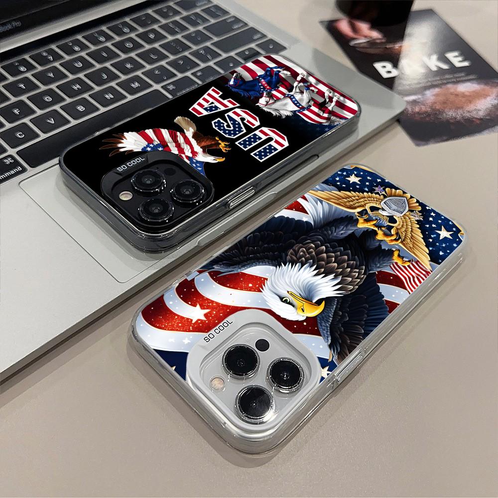 Phone Cases Usa - Przezroczyste etui na telefon z flagą
