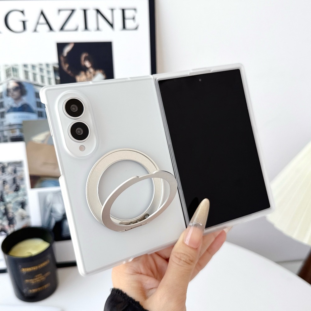 Clear Magsafe Case - Odłączany 360 ° Obrotowa podstawka pierścieniowa