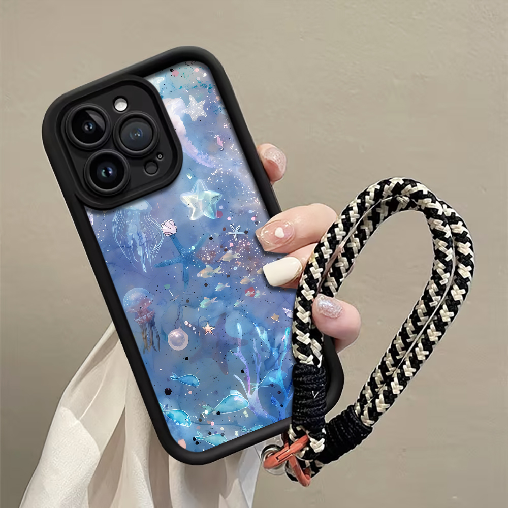 Phone Cases Purple - Niebiesko-fioletowe etui na telefon z meduzą,