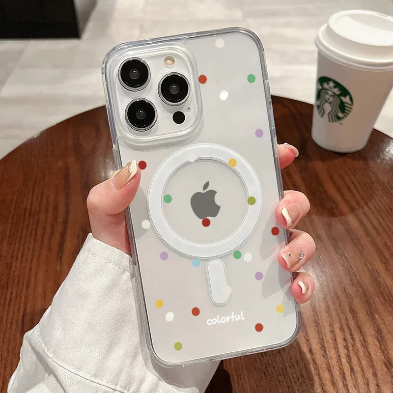 Phone Cases With Magsafe - INS Koreańskie Kreatywne Kolorowe Etui na