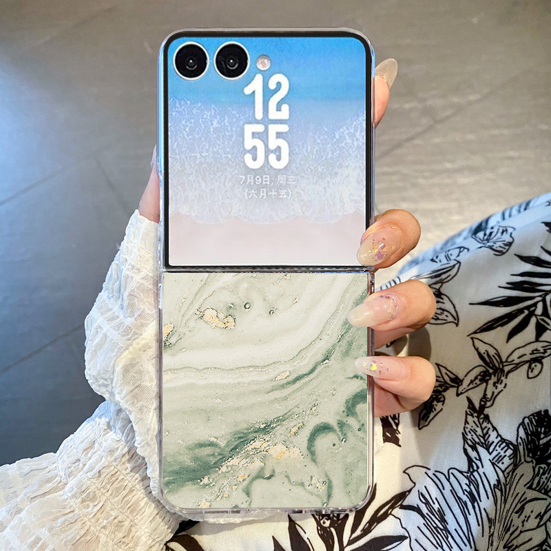 Phone Cases Z Flip 7 - Etui na telefon z wzorem złoconego