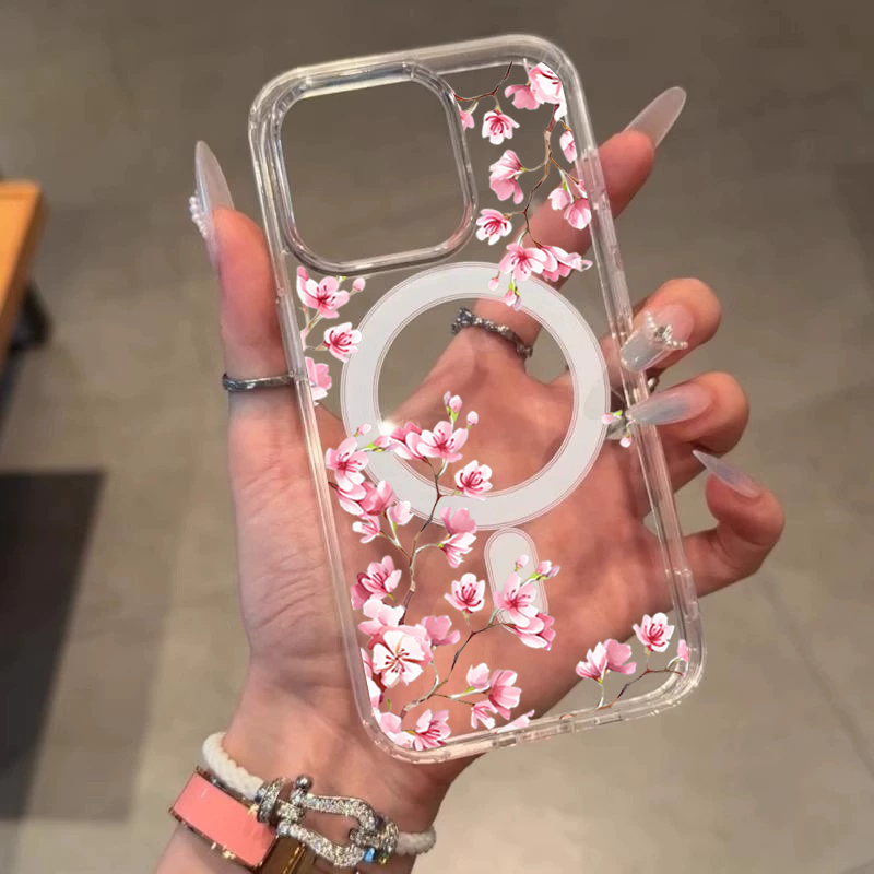 Luksusowe różowe etui z kwiata – Phone Cases With Magsafe recenzja i cena